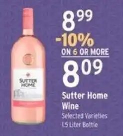 Brookshire's Sutter Home Wine offer