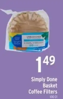 Brookshire's Simply Done Basket Coffee Filters offer