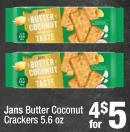 Super King Markets Jans Butter Coconut Crackers offer