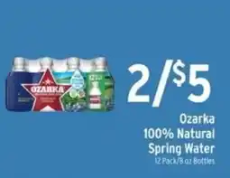 Brookshire's Ozarka 100% Natural Spring Water offer