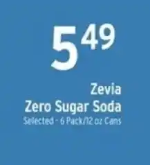 Brookshire's Zevia zero sugar soda offer