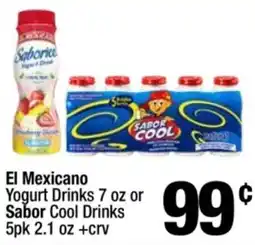 Super King Markets El Mexicano Yogurt Drinks or Sabor Cool Drinks offer