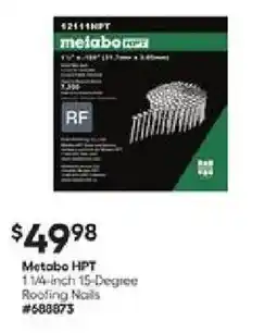 Lowe's Metabo HPT 1 1/4-inch 15-Degree Roofing Nails offer