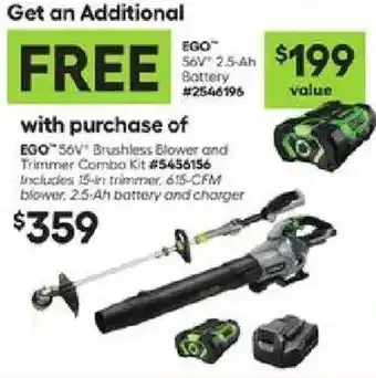 Ego 56v brushless blower and trimmer combo kit