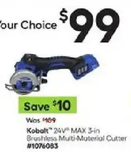 Lowe's Kobalt 24v Max 3-in Brushless Multi-material Cutter offer