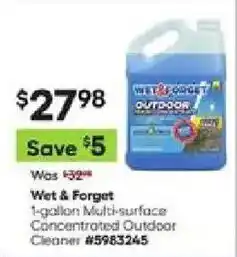 Lowe's Wet & Forget 1-gallon Multi-surface Concentrated Outdoor Cleaner offer