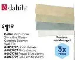 Lowe's Daltile Vistaframe Ceramic Subway Wall Tile offer