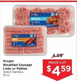 Mariano's Kroger Breakfast Sausage Links or Patties offer