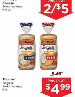 Mariano's Thomas' Bagels offer