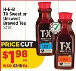 H-E-B H-E-B TX Sweet or Unsweet Brewed Tea offer