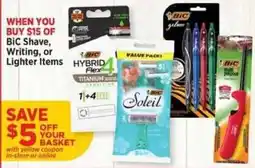 H-E-B Bic Shave, Writing, or Lighter Items offer