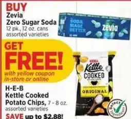 H-E-B Zevia Zero Sugar Soda offer