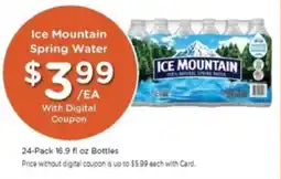Mariano's Ice Mountain spring water offer