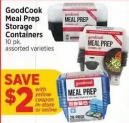 H-E-B Goodcook meal prep storage containers offer