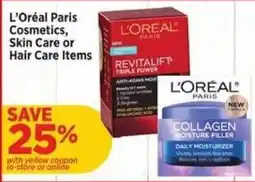 H-E-B L'oreal Paris Cosmetics, Skin Care or Hair Care Items offer