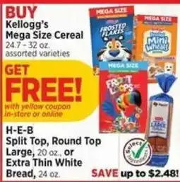 H-E-B Kellogg's cereal offer