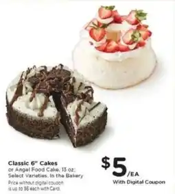 Mariano's Classic 6" Cakes offer