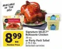 Vons Signature Select Rotisserie Chicken offer