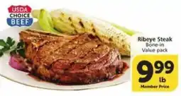 Vons Ribeye Steak Bone-in Value pack offer