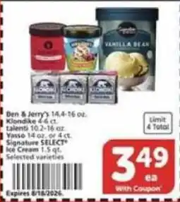 Vons Ben & Jerry's ice cream offer