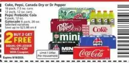 Vons Coke, Pepsi, Canada Dry or Dr Pepper offer