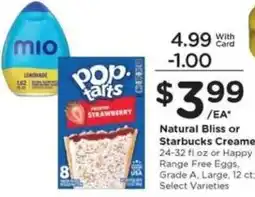 Mariano's Mio Natural Bliss or Starbucks Creamer offer
