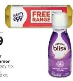 Mariano's Happy egg free range creamer offer