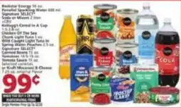 Vons Buckstar Energy or Signature Select Soda or Kellogg's cereal or Kraft Macaroni & Cheese or Frosted Flakes offer
