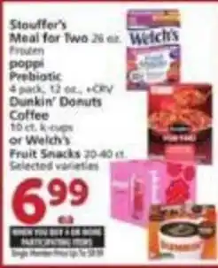 Vons Stouffer's Meal for Two offer
