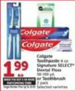Vons Colgate toothpaste or toothbrush offer