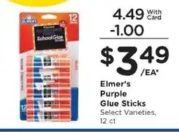 Mariano's Elmer's Purple Glue Sticks offer