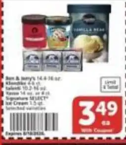 Vons Ben & Jerry's ice cream offer