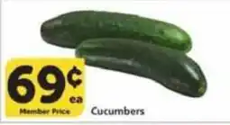 Vons Cucumbers offer