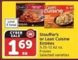 Vons Stouffer's or Lean Cuisine Entrées offer