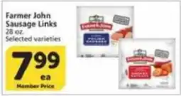 Vons Farmer John Sausage Links offer