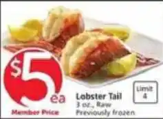 Vons Lobster Tail offer