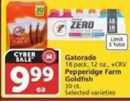 Vons Gatorade Pepperidge Farm Goldfish offer