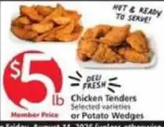 Vons Chicken Tenders offer