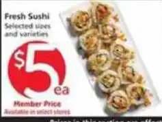 Vons Fresh Sushi offer
