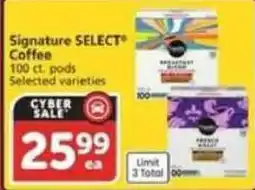 Vons Signature Select Coffee offer