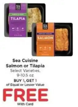 Mariano's Sea Cuisine Salmon or Tilapia offer