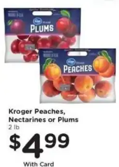 Mariano's Kroger Peaches, Nectarines or Plums offer