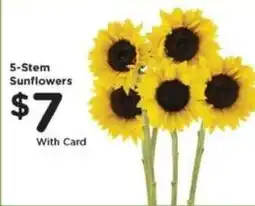 Mariano's 5-stem sunflowers offer