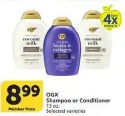 Vons Ogx Shampoo or Conditioner offer