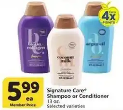 Vons Signature Care Shampoo or Conditioner offer