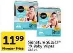 Vons Signature SELECT 7X Baby Wipes offer