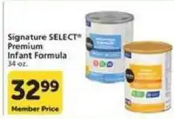 Vons Signature Select premium infant formula offer