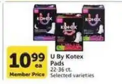 Vons U By Kotex Pads offer
