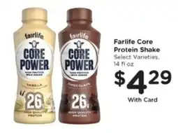 Mariano's Farlife core protein shake offer
