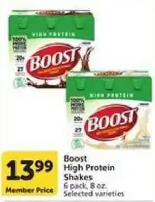 Vons Boost High Protein Shakes offer